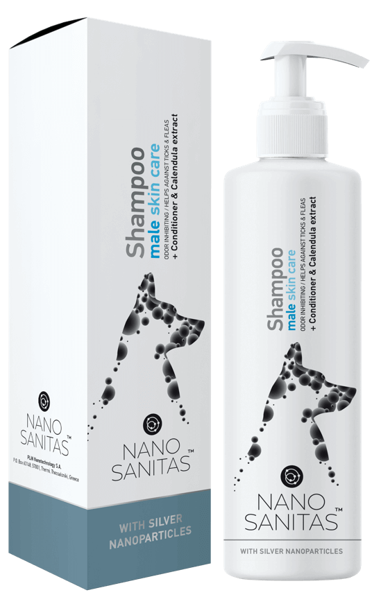 Nano Sanitas Male Skin Care Dog Shampoo 250 ml-1962324916904792064