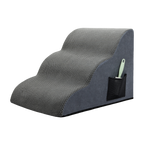 Pawz 3 Steps Pet Stairs Dog Ramp High Density Foam Grey-1973193549394612232
