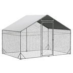 Pawz 200x300x194cm Large Metal Walk-in Chicken Coop Cage-1973193526204305416