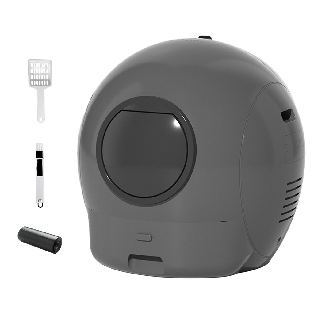 Pawz Automatic Cat Litter Box Large Self-Cleaning Grey-1973193538384564232