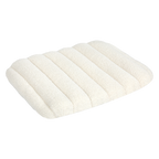 Pawz S Size Orthopedic Dog Bed with Sherpa Plush Removable Cover in White-1975420345624170504