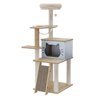 Pawz Cat Tree Tower Scratcher Wood Condo House 120cm-1973193540364275720