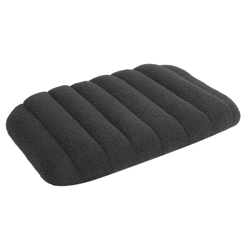 Pawz S Size Orthopedic Dog Bed with Sherpa Plush Removable Cover in Grey-1975420345443815432