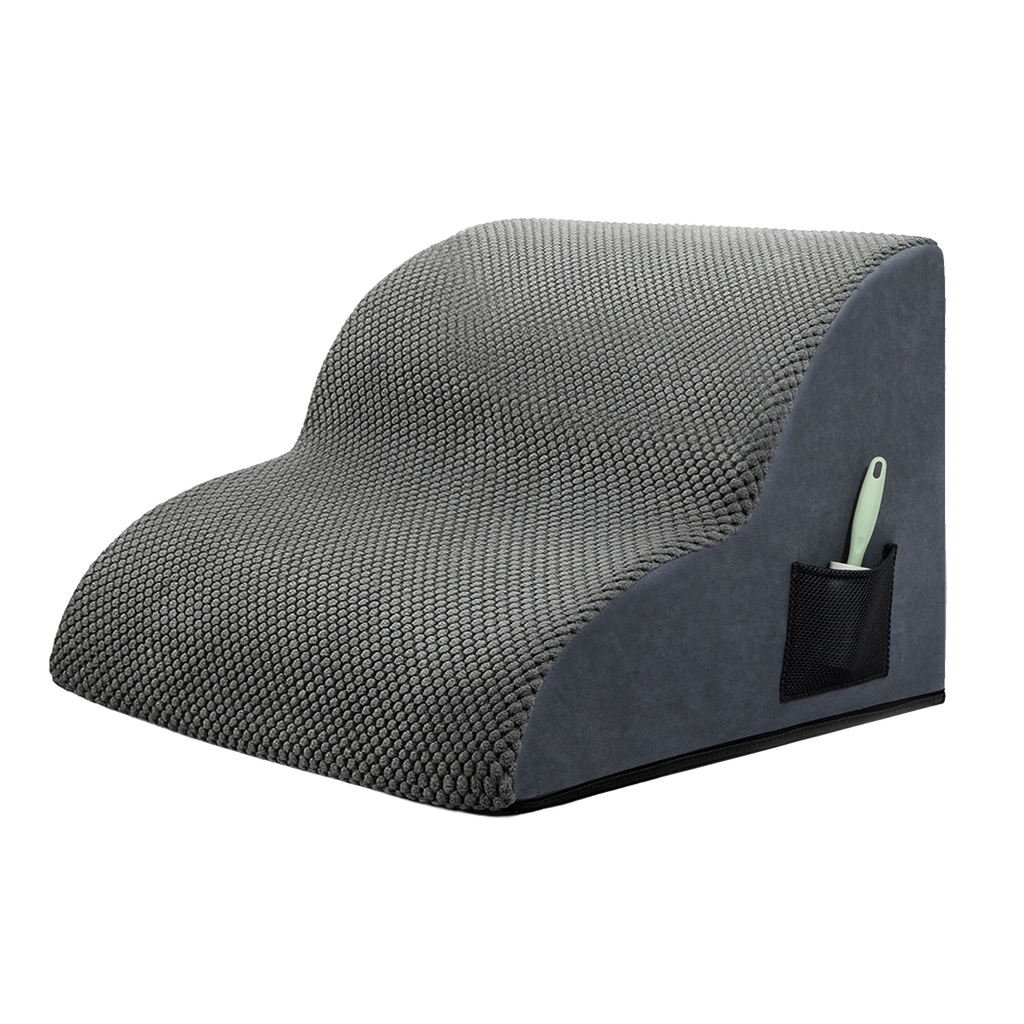 Pawz 2 Steps Pet Stairs Dog Ramp High Density Foam Grey-1973193549214257160