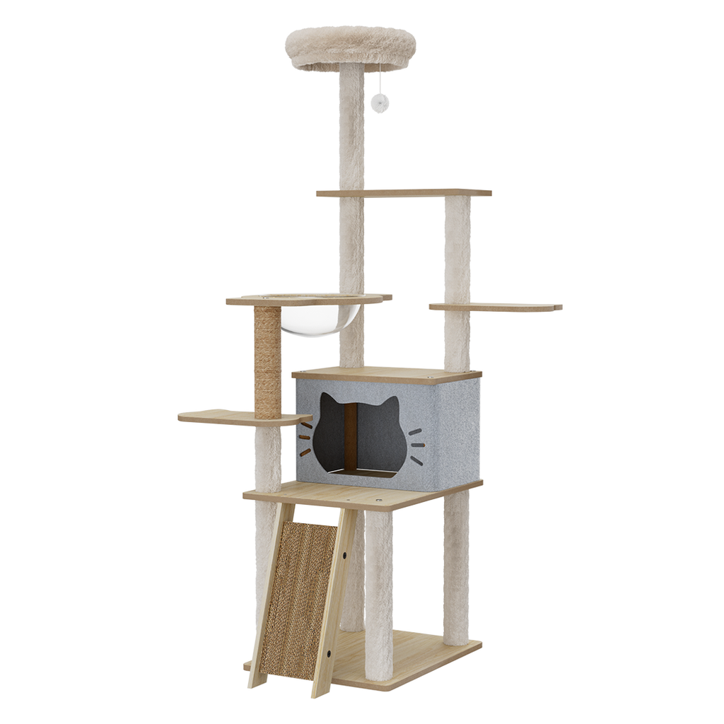 Pawz Cat Tree Tower Large Scratcher Condo House 160cm-1973193540561408008