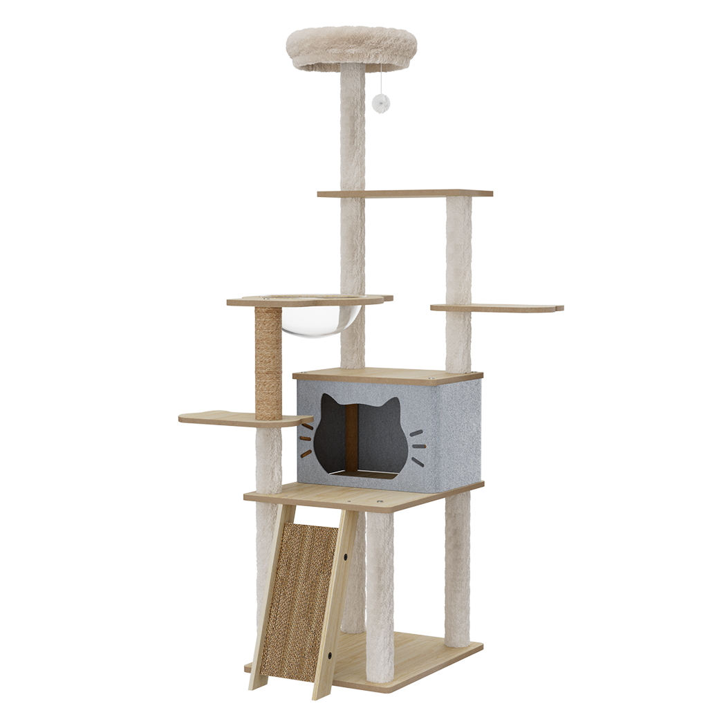 Pawz Cat Tree Tower Large Scratcher Condo House 160cm-1973193540561408008