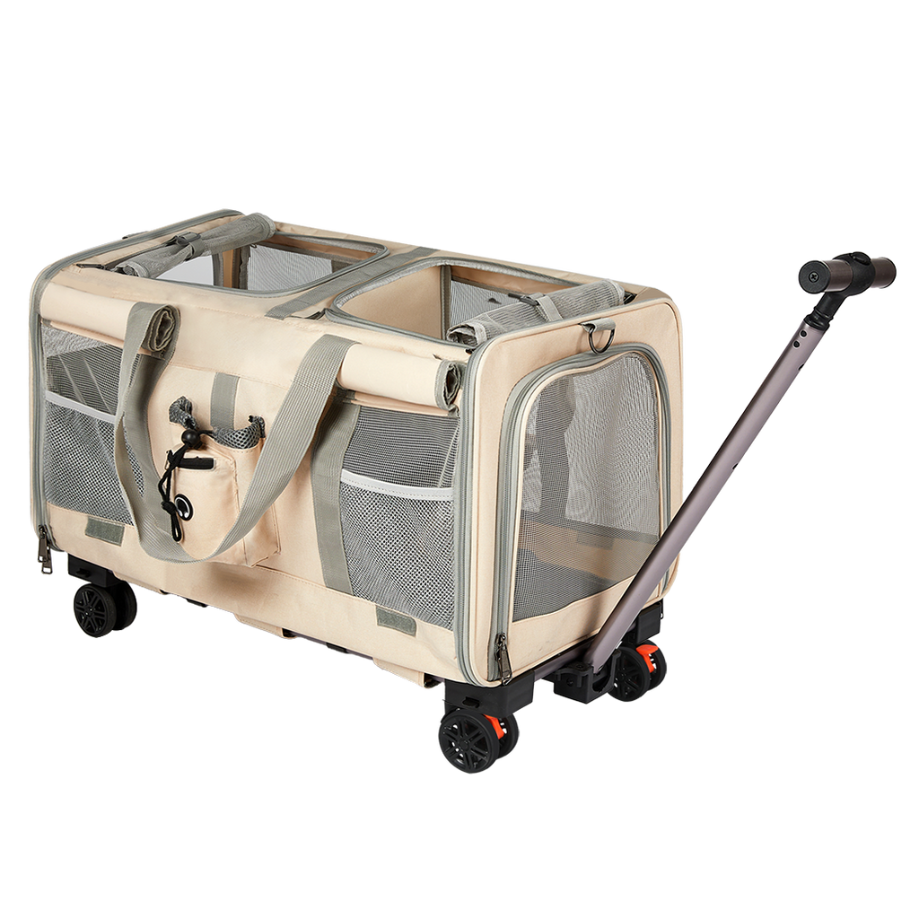 Pawz Pet Carrier 4 Wheel Portable Rolling Foldable-1973193525826818056