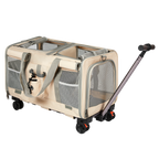 Pawz Pet Carrier 4 Wheel Portable Rolling Foldable-1973193525826818056