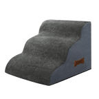 Pawz 3 Steps Pet Stairs Dog Ramp High Density Foam Grey-1973193539579940872