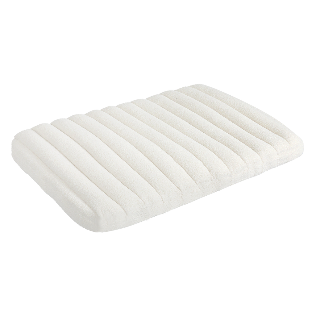 Pawz XL Size Orthopedic Dog Bed with Sherpa Plush Removable Cover in White-1975420345791942664