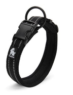 True Love Heavy Duty Reflective Dog Collar - Black, 2XS-1962324874336800768