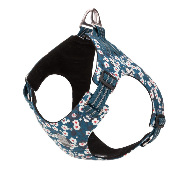 True Love Floral Doggy Harness - Blue, M-1831155624931627008