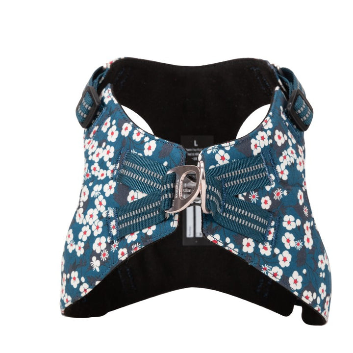 True Love Floral Doggy Harness - Blue, 3XS-1831155623664947204