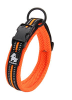 True Love Heavy Duty Reflective Dog Collar - Orange, 2XS-1962324875611869184