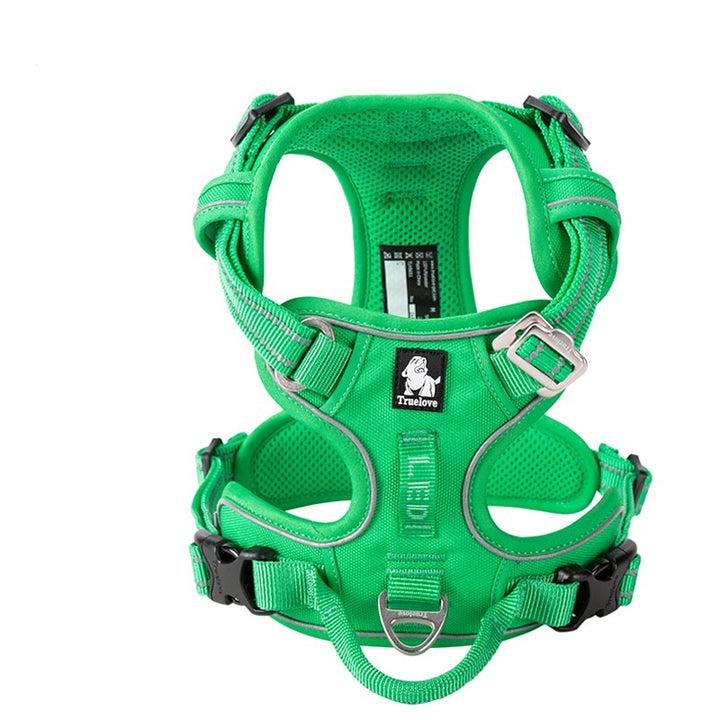True Love No Pull Explosion Proof Dog Harness - Green, M-1831155632414265345