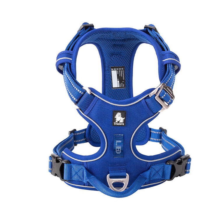 True Love No Pull Explosion Proof Dog Harness - Royal Blue, XL-1831155631176945664