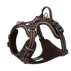 True Love No Pull Explosion Proof Dog Harness - Brown, L-1831155633269903362
