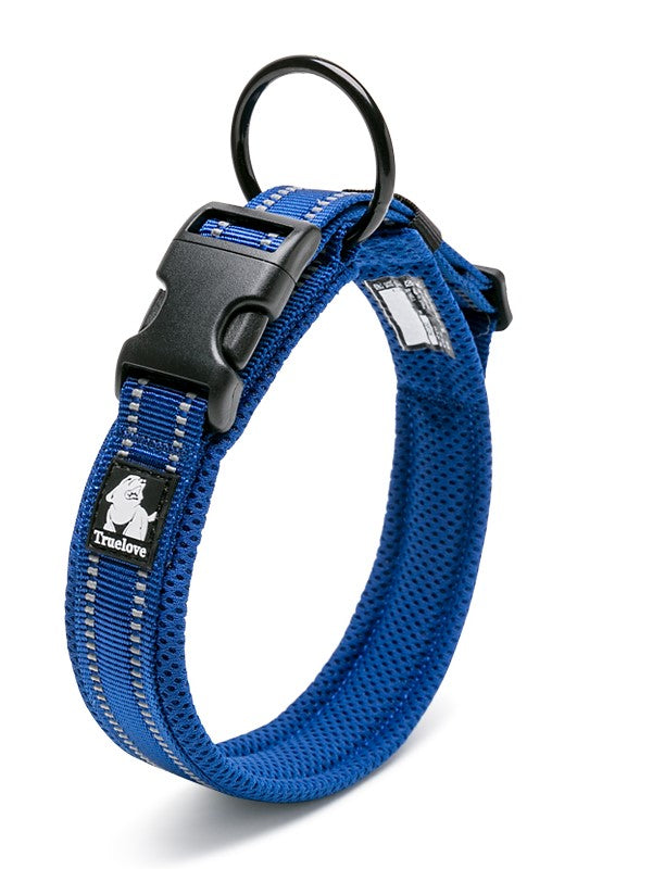 True Love Heavy Duty Reflective Dog Collar - Blue, 3XL-1962324883975311360