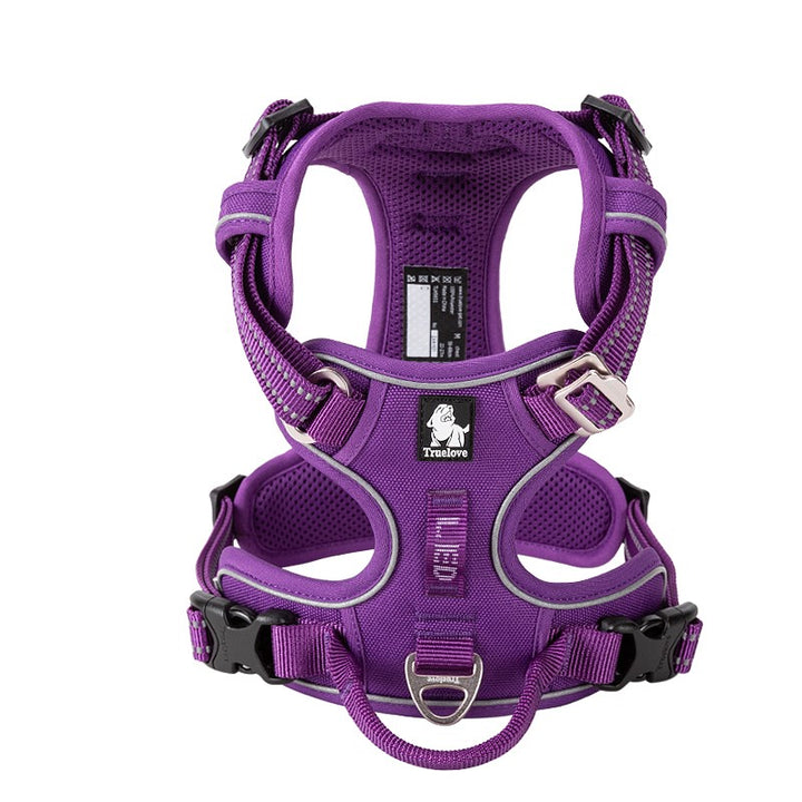 True Love No Pull Explosion Proof Dog Harness - Purple, L-1831155634167484416