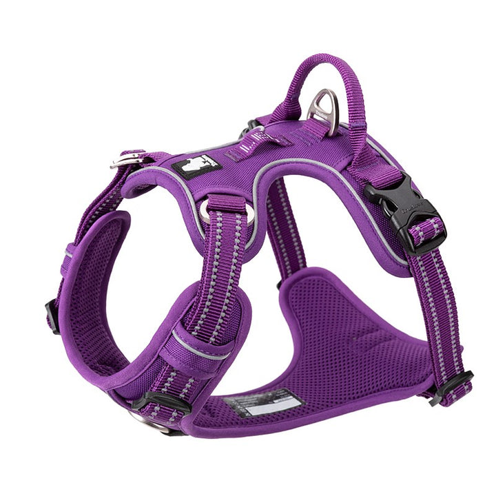 True Love No Pull Explosion Proof Dog Harness - Purple, XL-1831155634326867970