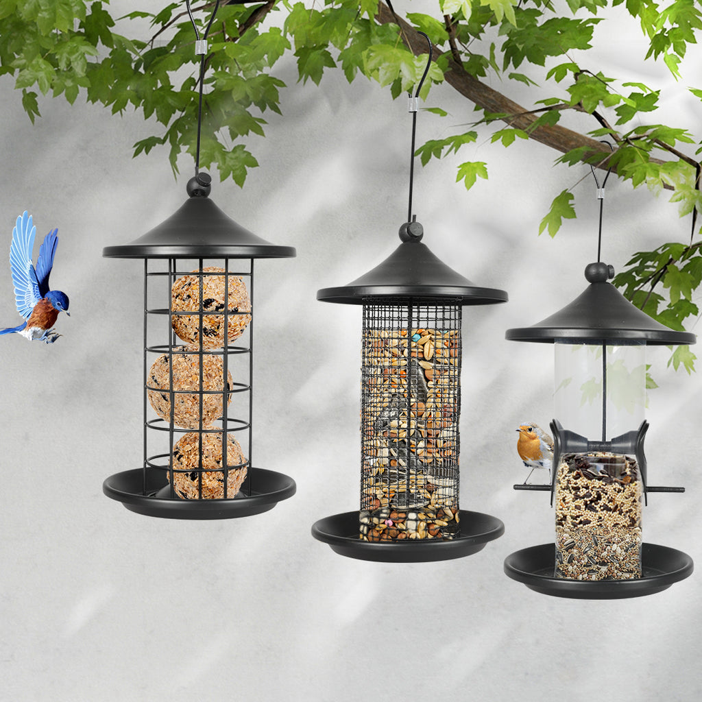 PaWz 3x Bird Feeder Hanging Wild Seed-1973193455240876038