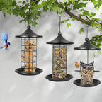 PaWz 3x Bird Feeder Hanging Wild Seed-1973193455240876038
