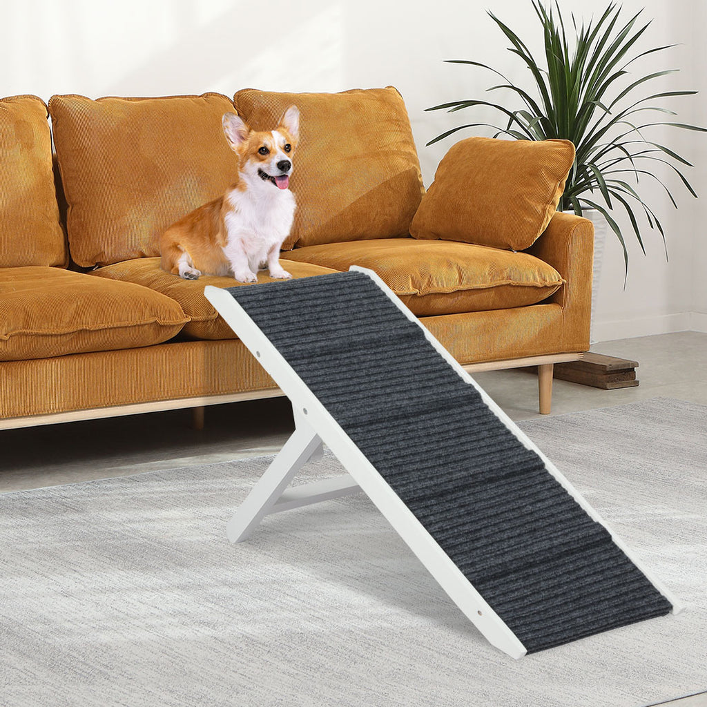 PaWz Adjustable Dog Ramp Height Stair White-1975420391530827782