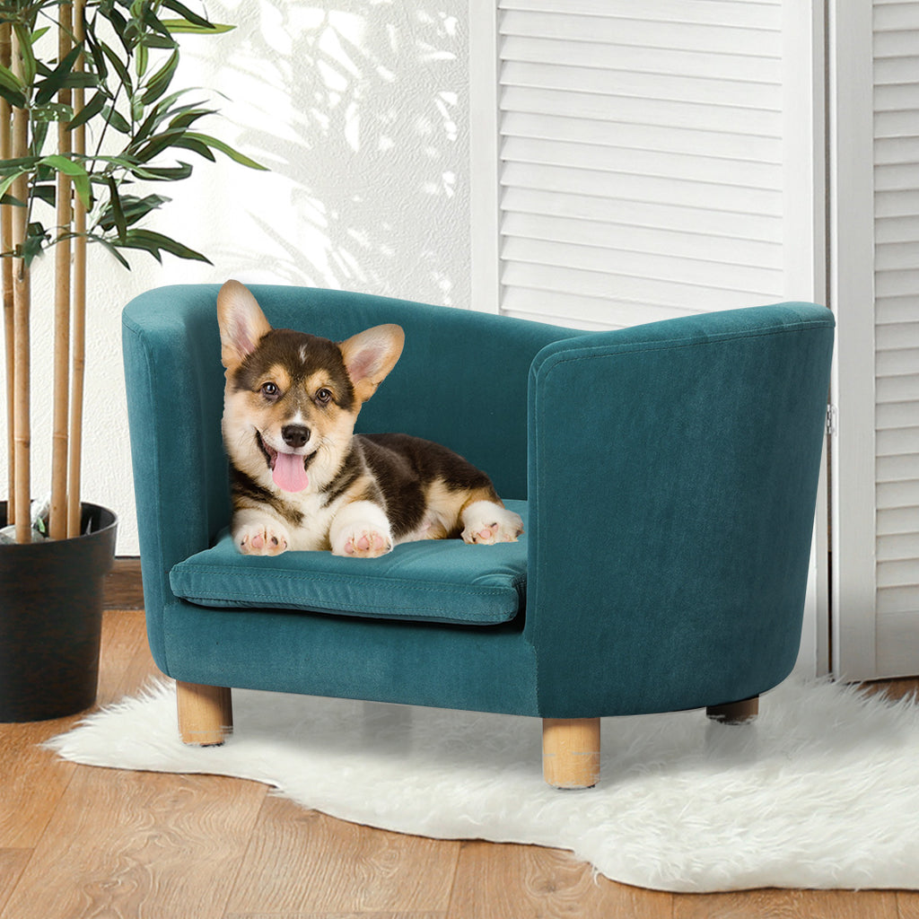 PaWz Pet Sofa Bed Dog Warm Soft Lounge Blue-1973193645725192198