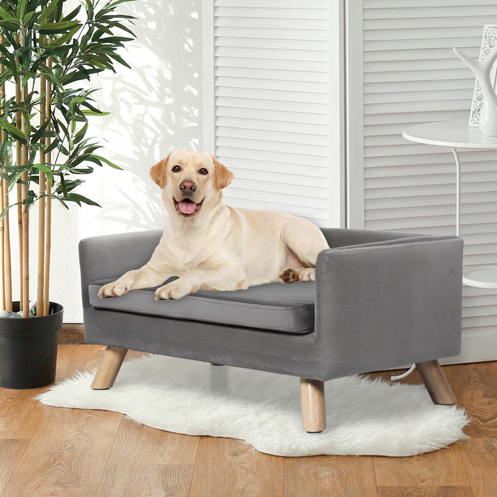 PaWz Pet Sofa Bed Dog Warm Soft Lounge Grey-1975420459071705094