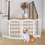 PaWz Wooden Pet Gate Dog Fence Safety White-1973193663785865222