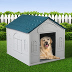 PaWz Dog Kennel Outdoor Indoor Pet Plastic XL Blue-1973193645125406726