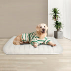 Pawz L Size Orthopedic Dog Bed with Sherpa Plush Removable Cover in White-1975420344915333126