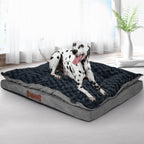 Dog Calming Bed Warm Soft Plush Comfy L Grey Large-1975420451349991430