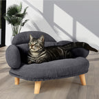 Pawz Elevated Pet Dog Cat Sofa Bed Couch L Size Grey-1973193511998197766