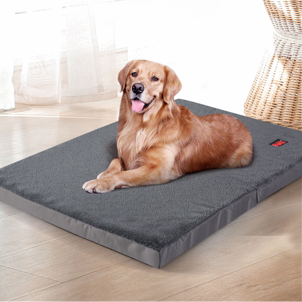 PaWz Pet Bed Foldable Dog Puppy Beds Grey Large-1973193901636456454