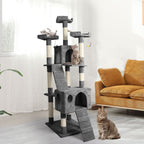 PaWz 184cm Cat Trees Scratching Post Grey-1973193908032770054