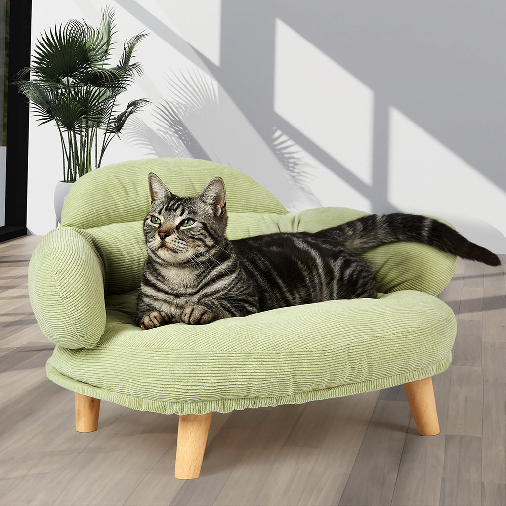 Pawz Elevated Pet Dog Cat Sofa Bed Couch L Size Green-1973193511817842694