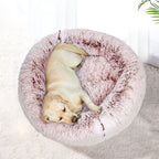 PaWz Pet Bed Cat Dog Donut Nest Calming XXL Pink XX-Large-1973193634752892934