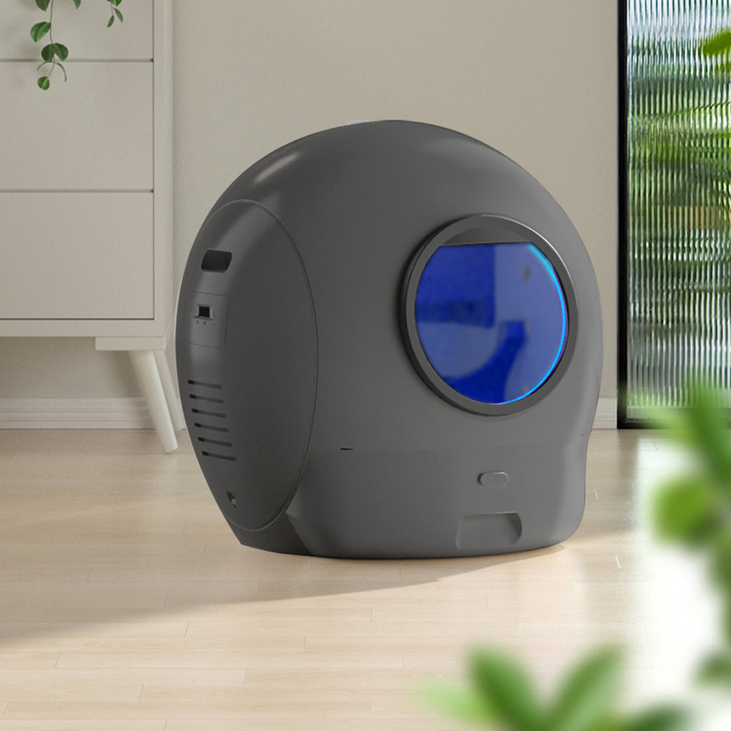 Pawz Automatic Cat Litter Box Large Self-Cleaning Grey-1973193538384564230