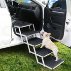 PaWz 5 Steps Dog Ramp Adjustable Height Black-1973193664029134854