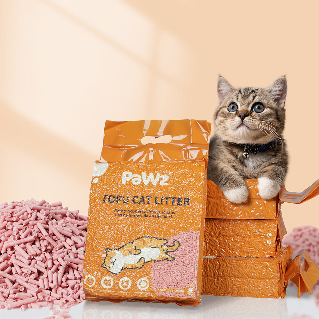 PaWz 2.5kg Tofu Cat Litter Clumping Watermelon x6