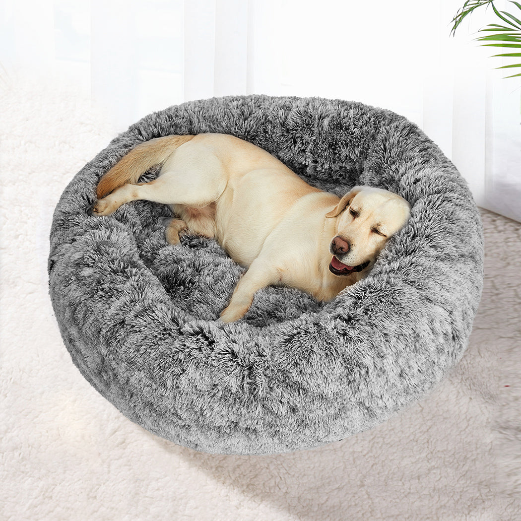 PaWz Pet Bed Cat Dog Donut Nest Calming XL Charcoal X-Large-1973193632420859910