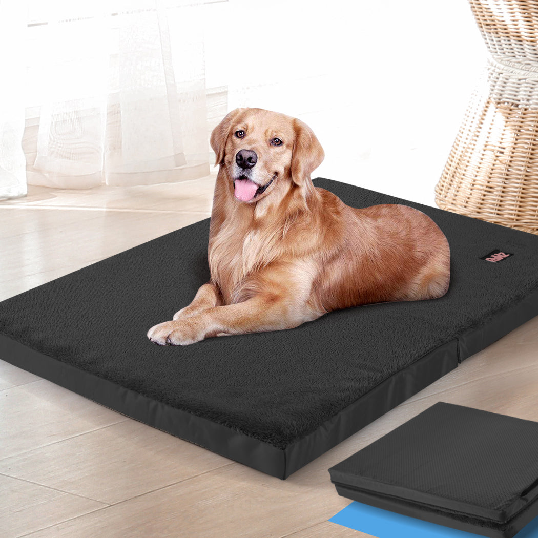 PaWz Pet Bed Foldable Dog Puppy Beds Black Medium-1973193901850365958
