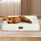 Pawz XXL Size Orthopedic Dog Bed with Corduroy Removable Cover Waterproof Washable Beige-1975420347981369350
