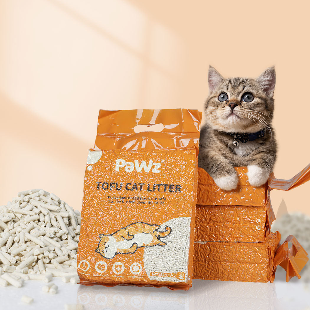 PaWz 2.5kg Tofu Cat Litter Clumping Natural-1973193680743436294