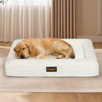 Pawz XL Size Orthopedic Dog Bed with Corduroy Removable Cover Waterproof Washable Beige-1975420347792625670