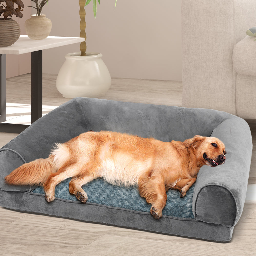 PaWz Pet Bed Sofa Dog Bedding Soft Warm XL Grey X-Large-1973193627337363463