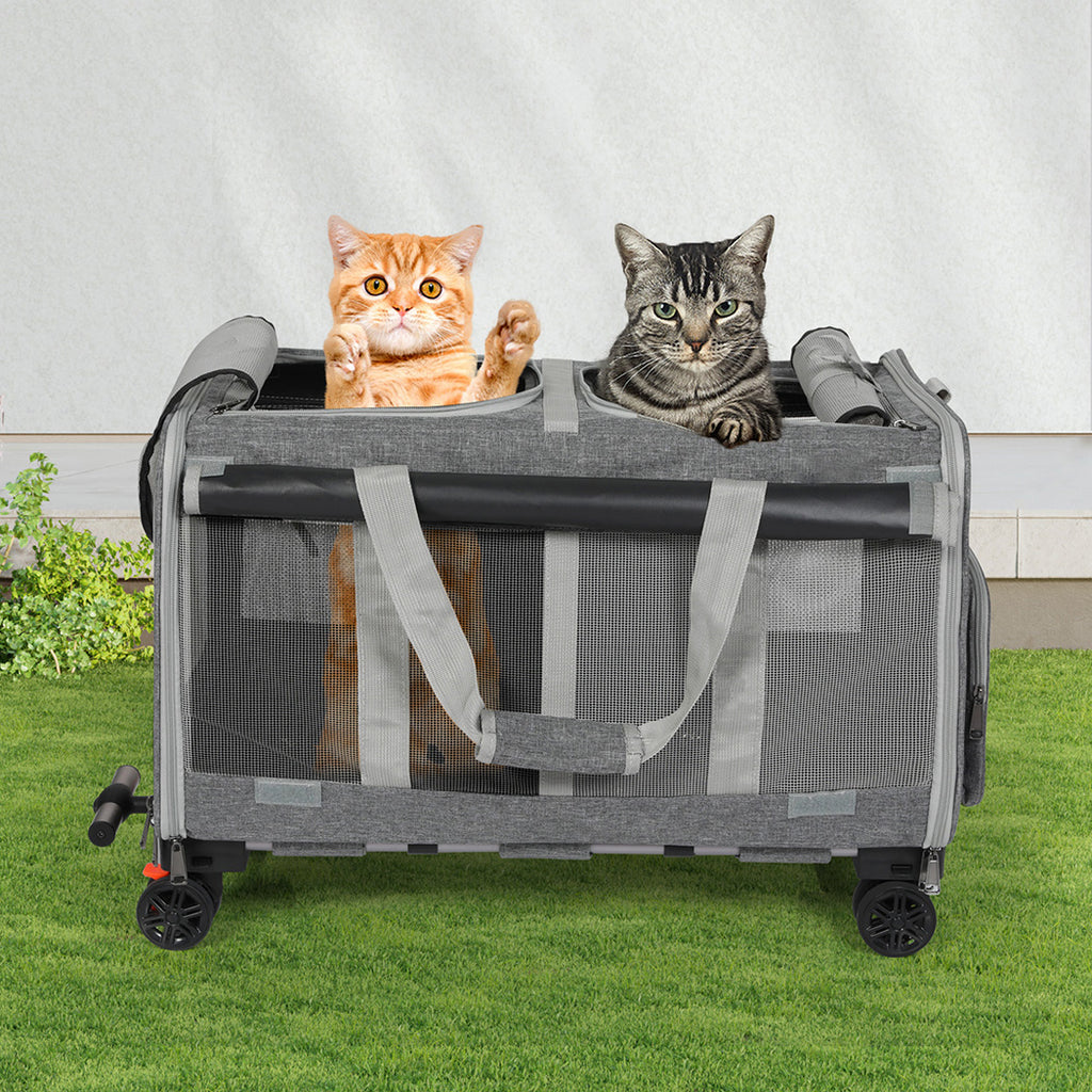 Pawz Pet Carrier 4 Wheel Portable Rolling Foldable-1975420341769605127
