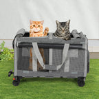 Pawz Pet Carrier 4 Wheel Portable Rolling Foldable-1975420341769605127