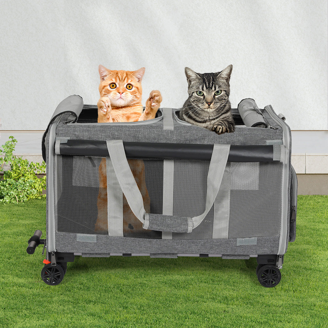 Pawz Pet Carrier 4 Wheel Portable Rolling Foldable-1975420341769605127